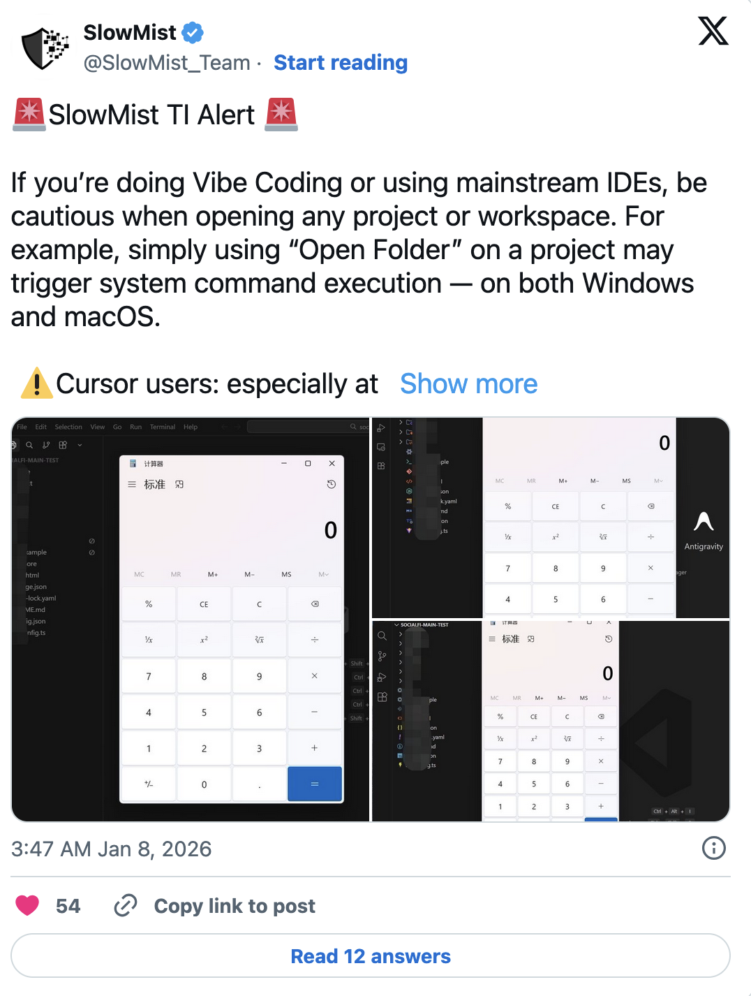 The threat affects both Windows and macOS systems.