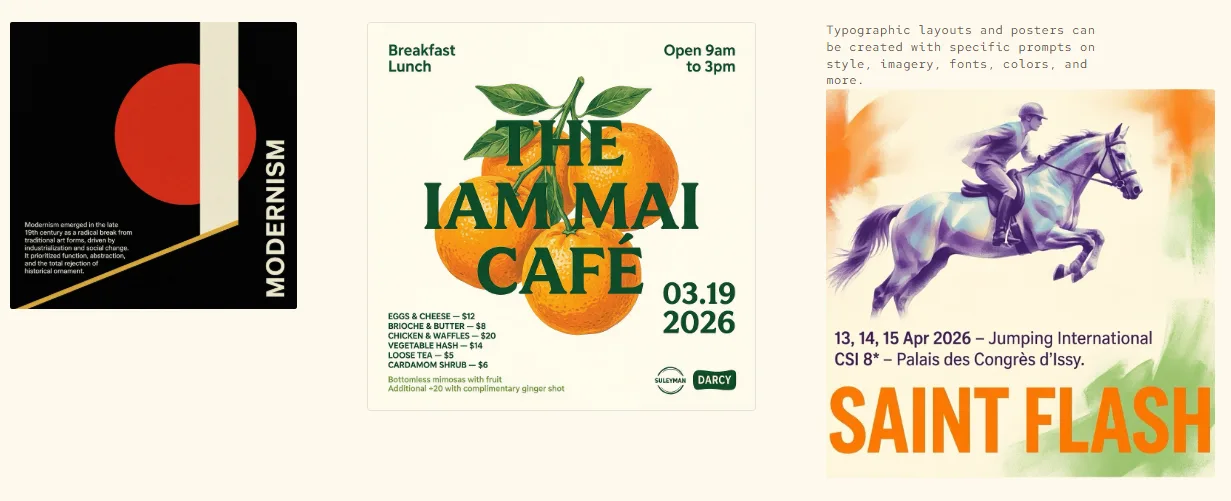 MAI-Image-2 can also render text in images reliably, including posters and typographic layouts. | Source: Microsoft