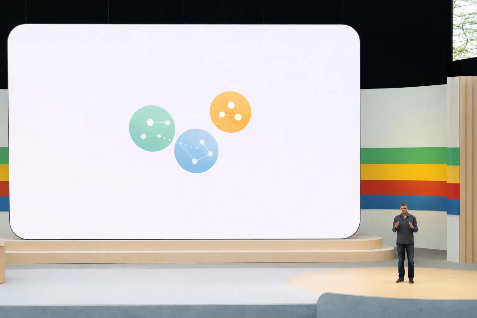 A Google search results page with an AI-generated answer box, warning labels about possible mistakes, and highlighted source links from websites and social platforms